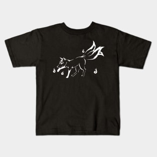 Kitsune (white) Kids T-Shirt